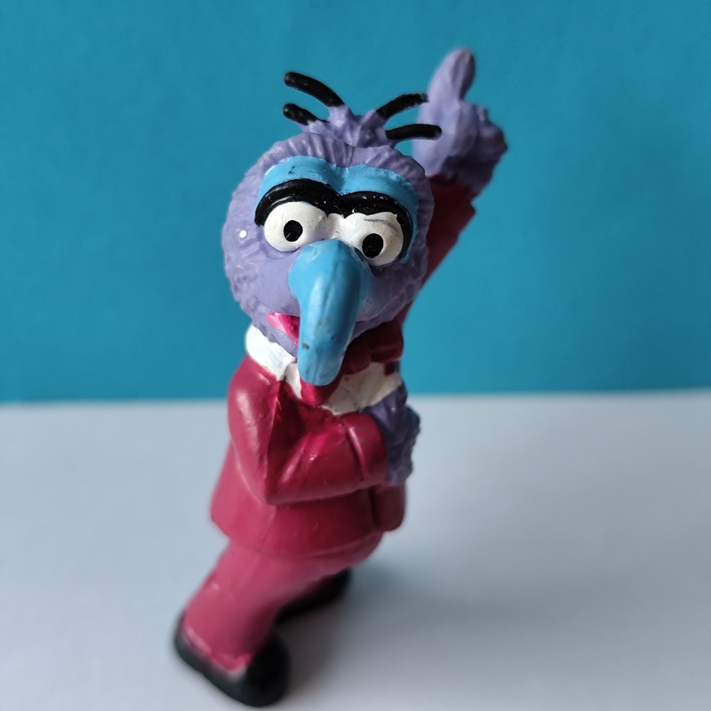 Vintage 1978 SCHLEICH Sesame Street Muppets 2'' Gonzo PVC Figure West Germany